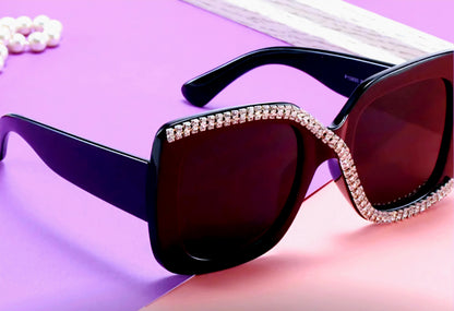 Oversized Luxury Rhinestone Sunglasses
