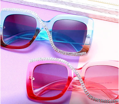 Oversized Luxury Rhinestone Sunglasses