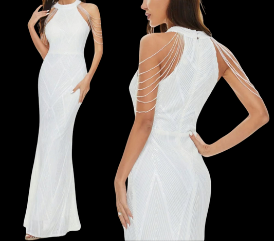 Glitzy Fishtail Dress
