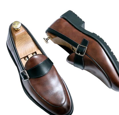 Italian Genuine Leather Penny-Loafers