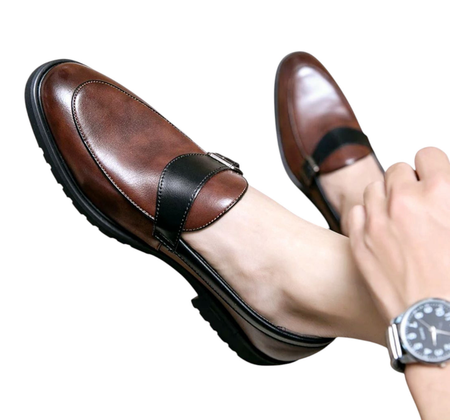 Italian Genuine Leather Penny-Loafers