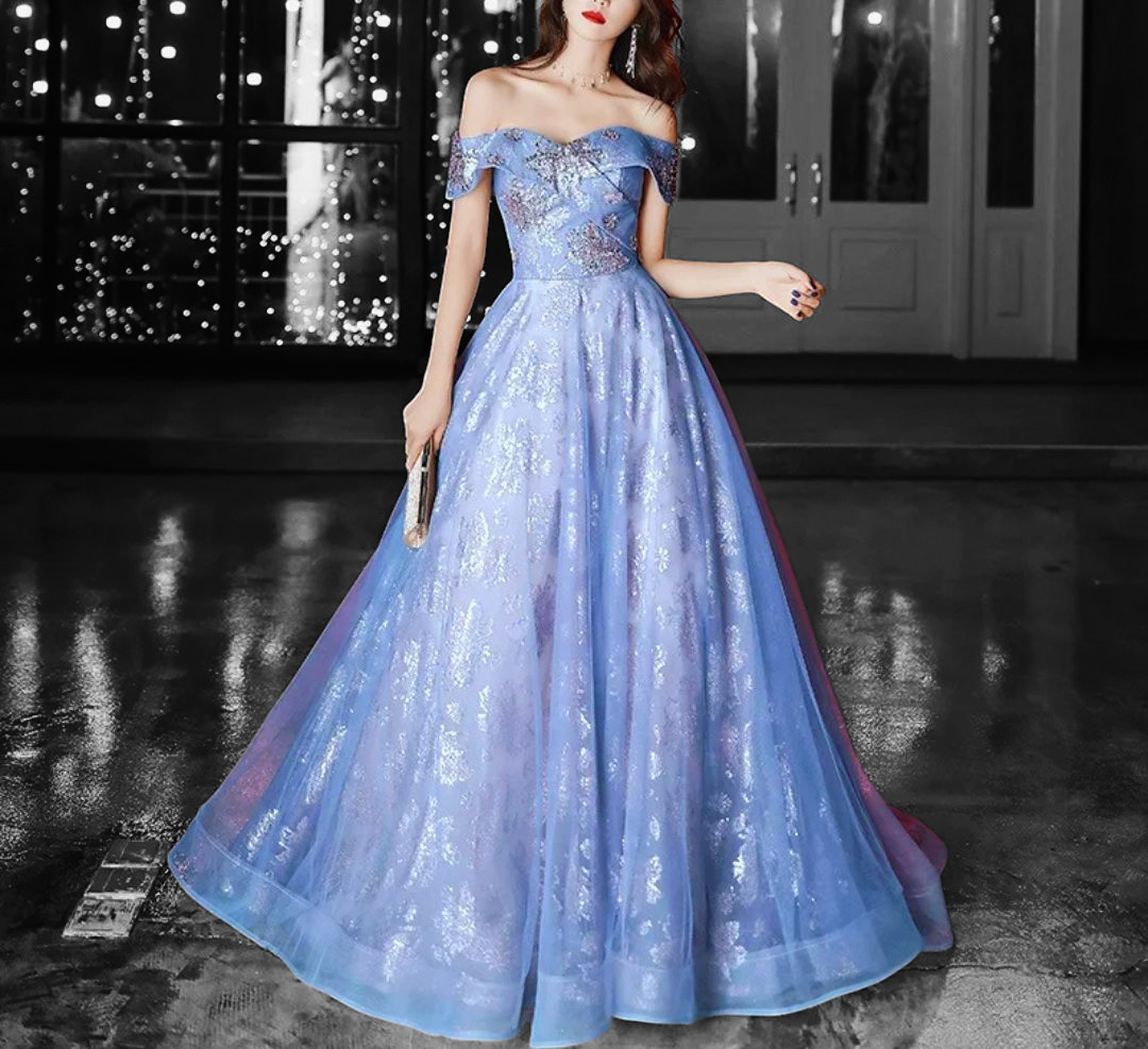 Sequins French Gowns