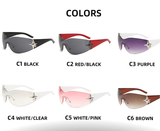Rimless Star Sunglasses