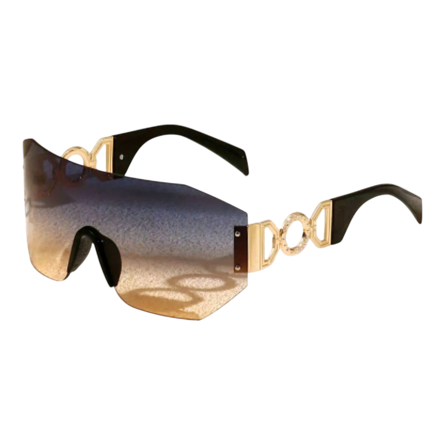 Unisex Oversized Rimless Sunglasses