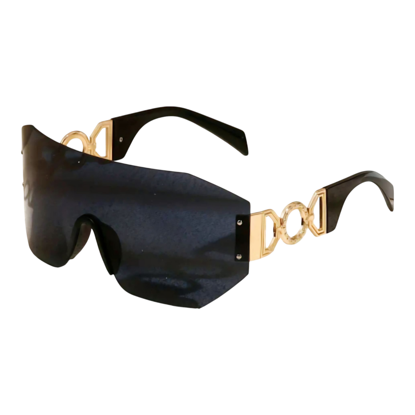 Unisex Oversized Rimless Sunglasses