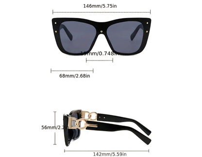 Chic Oversized Cat-Eye Sunglasses
