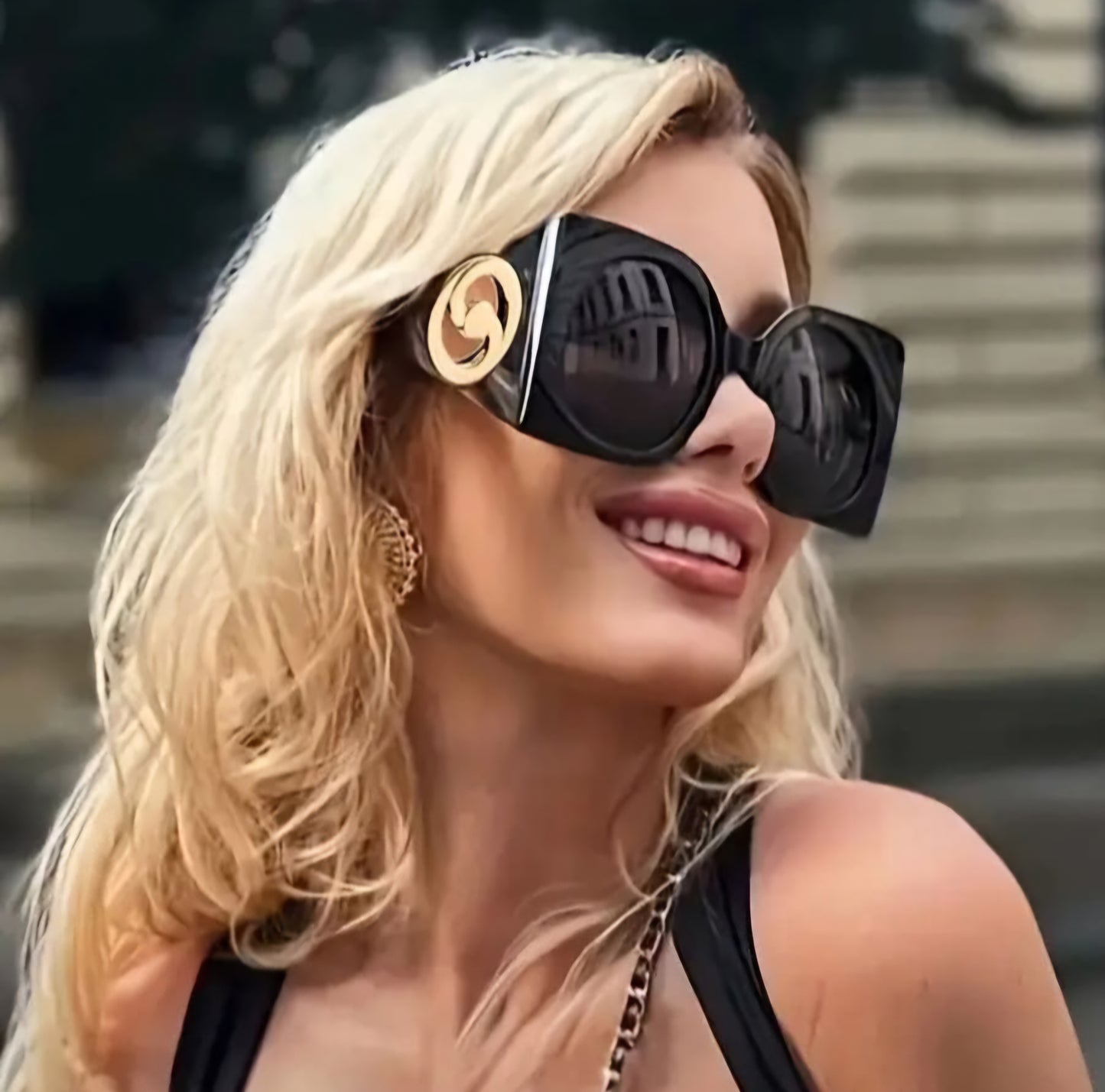 Retro Oversized Square Sunglasses