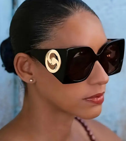 Retro Oversized Square Sunglasses