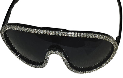 Oversized Luxury Rhinetones Sunglasses