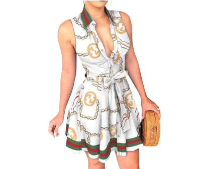 Temperament Printed-Dress