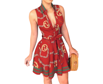 Temperament Printed-Dress