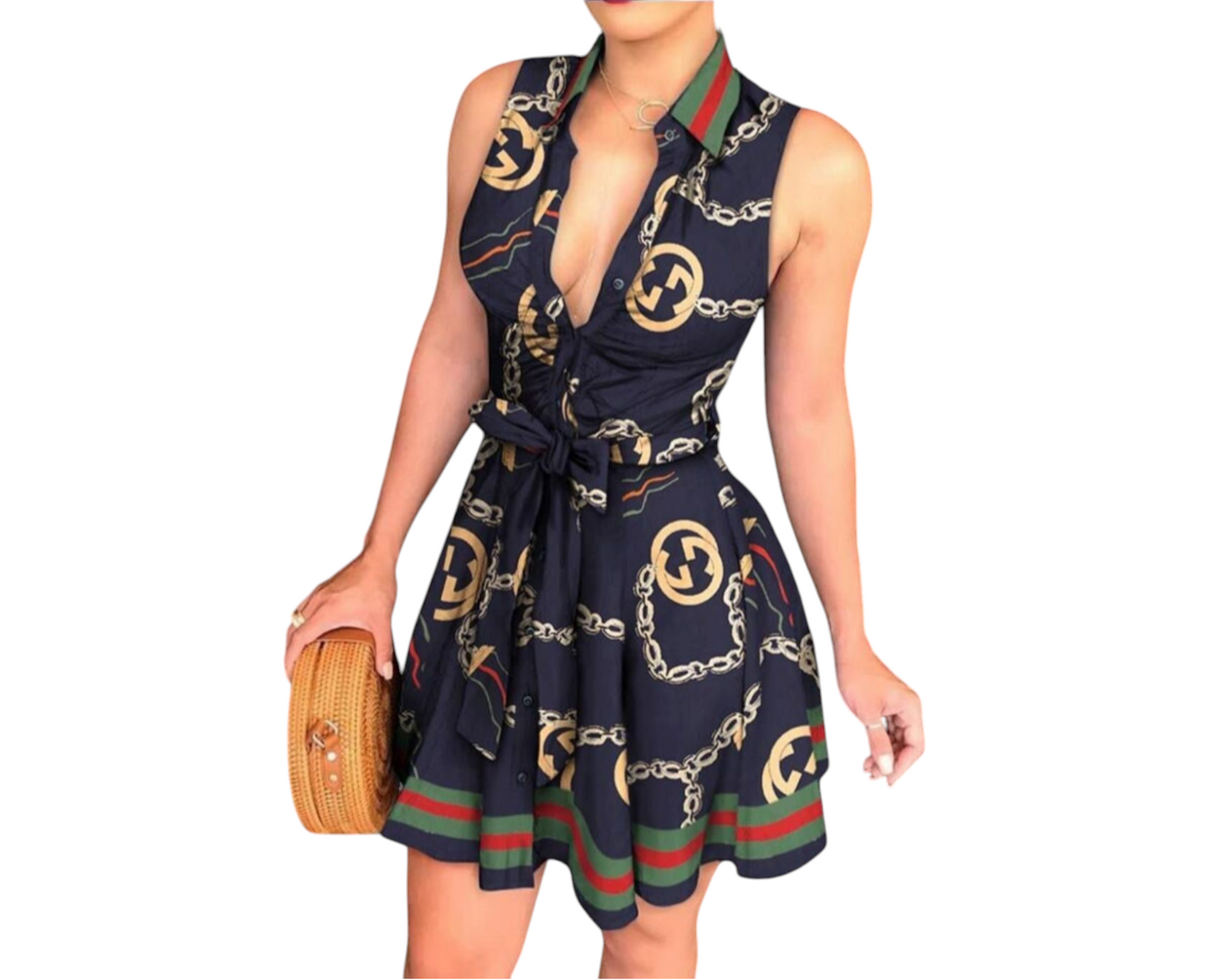 Temperament Printed-Dress