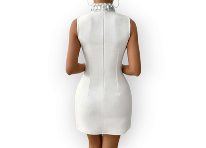 Elegant Rhinestone Bodycon Dress