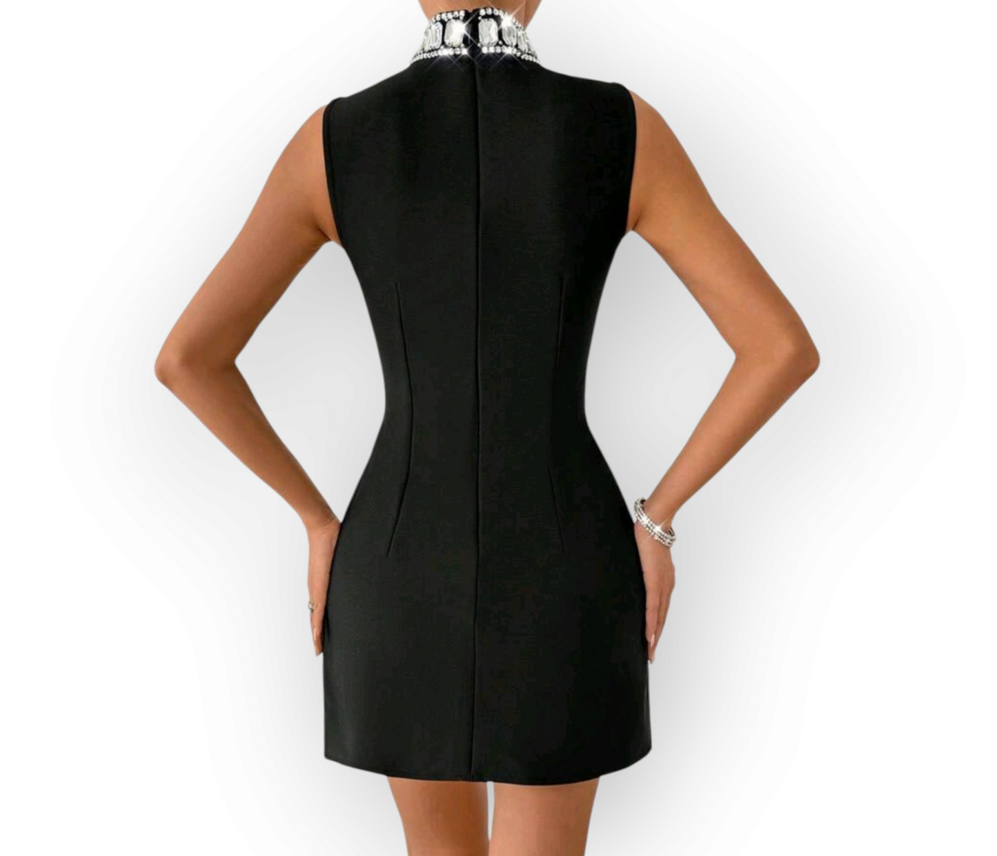 Elegant Rhinestone Bodycon Dress