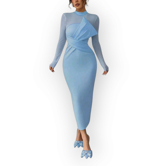 Elegant Tulle Midi Dress