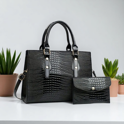 High-End Set Of 2 Crocodile Tote Bag