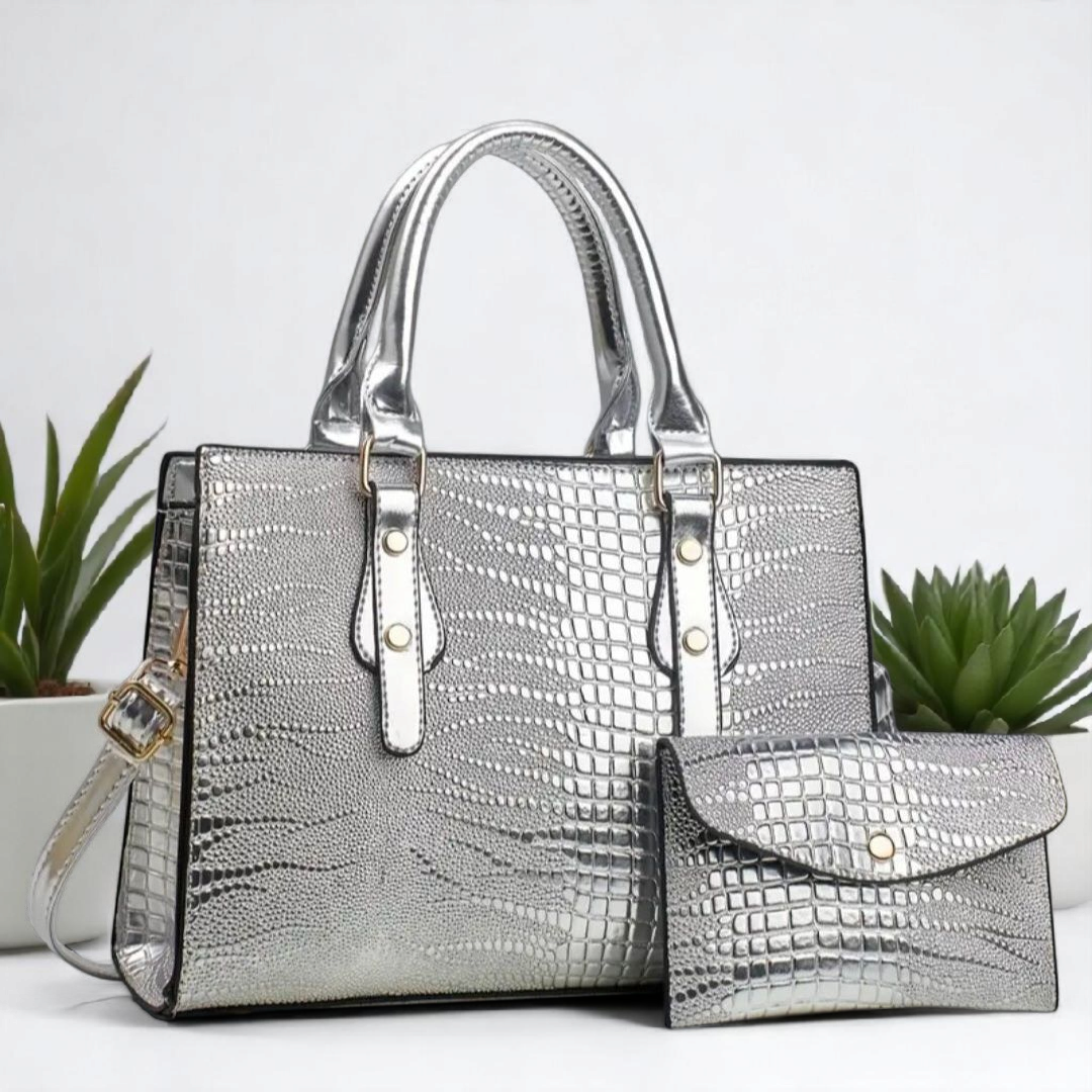 High-End Set Of 2 Crocodile Tote Bag