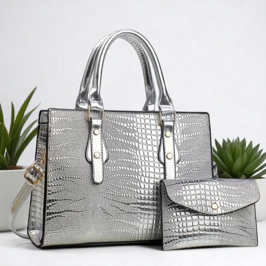 High-End Set Of 2 Crocodile Tote Bag