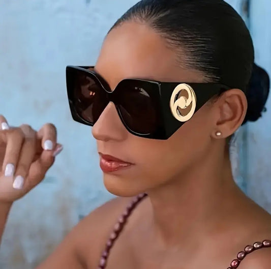 Oversized Retro Squared Sunglasses