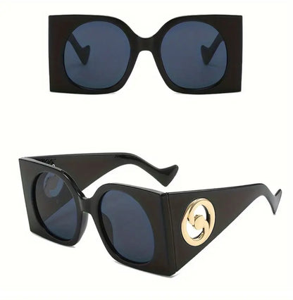 Oversized Retro Squared Sunglasses