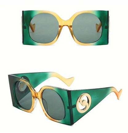 Oversized Retro Squared Sunglasses