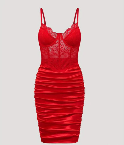 Sexy Lace Fishbone Dress