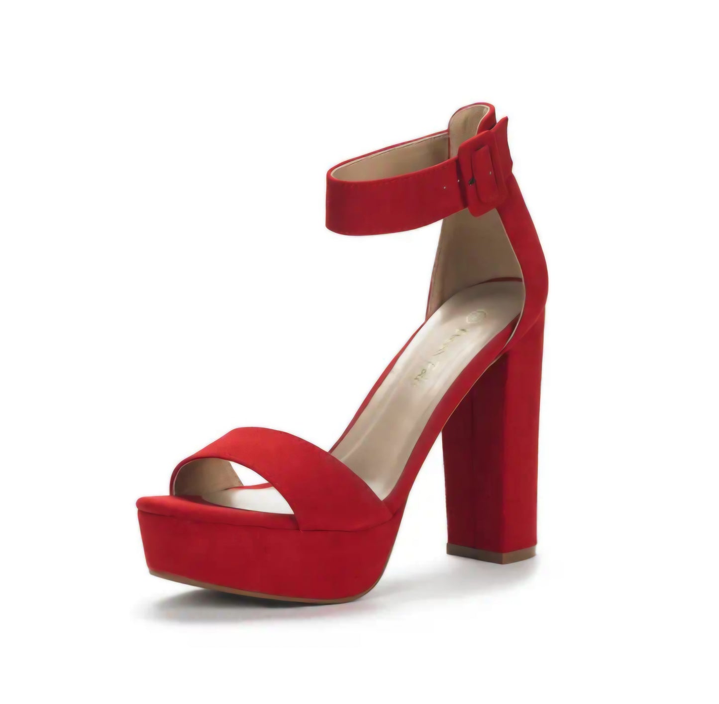 Open Toe Chunky High- Heel Platform Pump