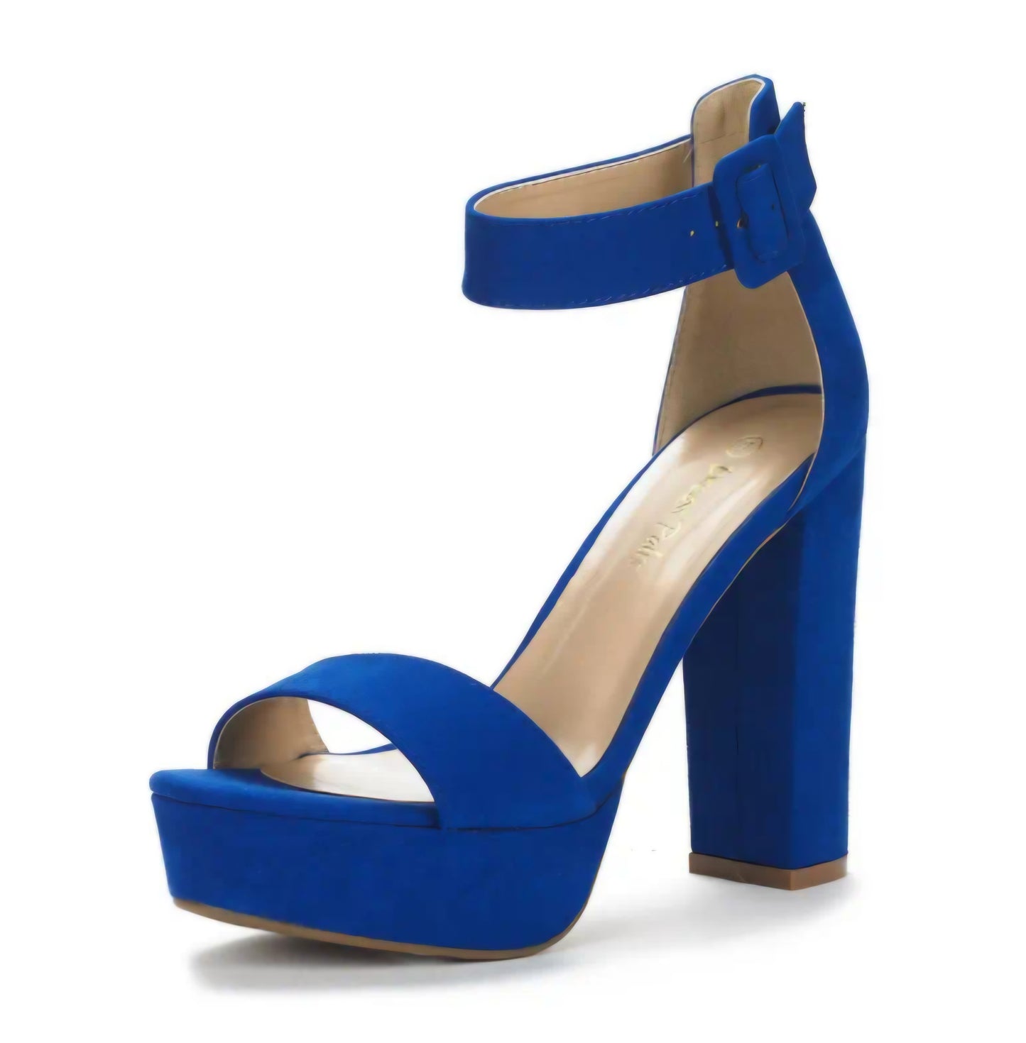 Open Toe Chunky High- Heel Platform Pump