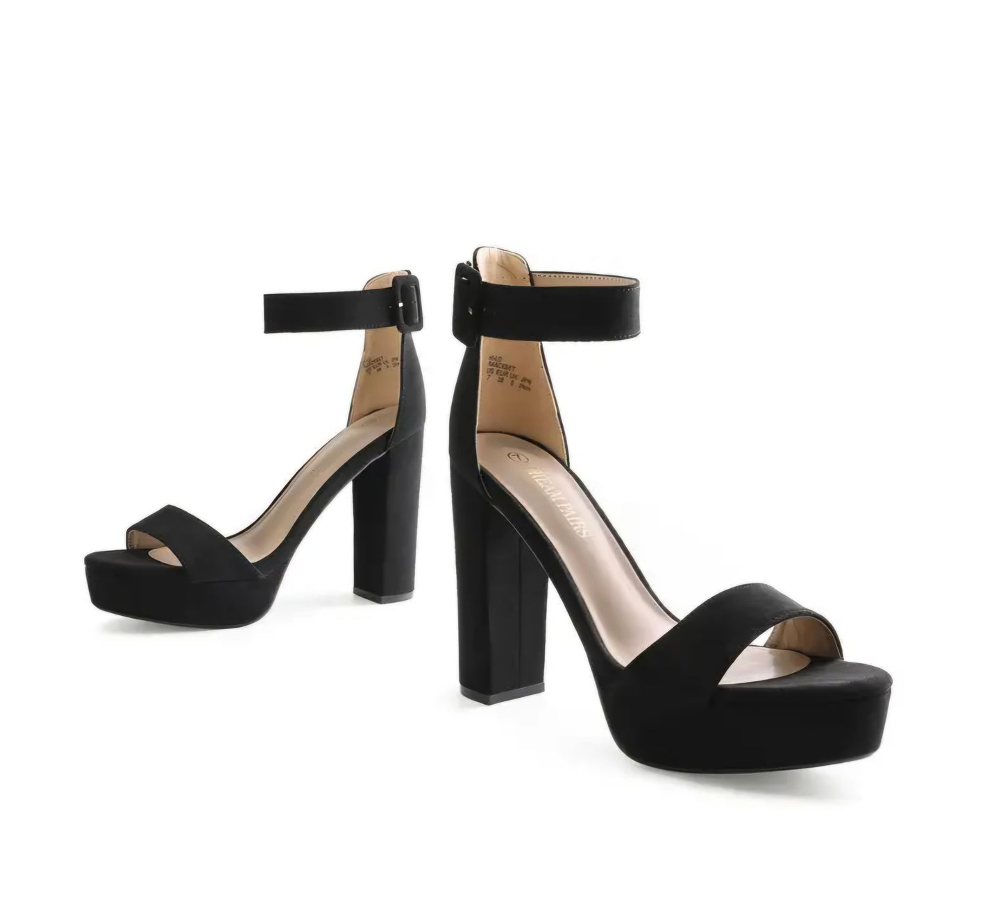 Open Toe Chunky High- Heel Platform Pump