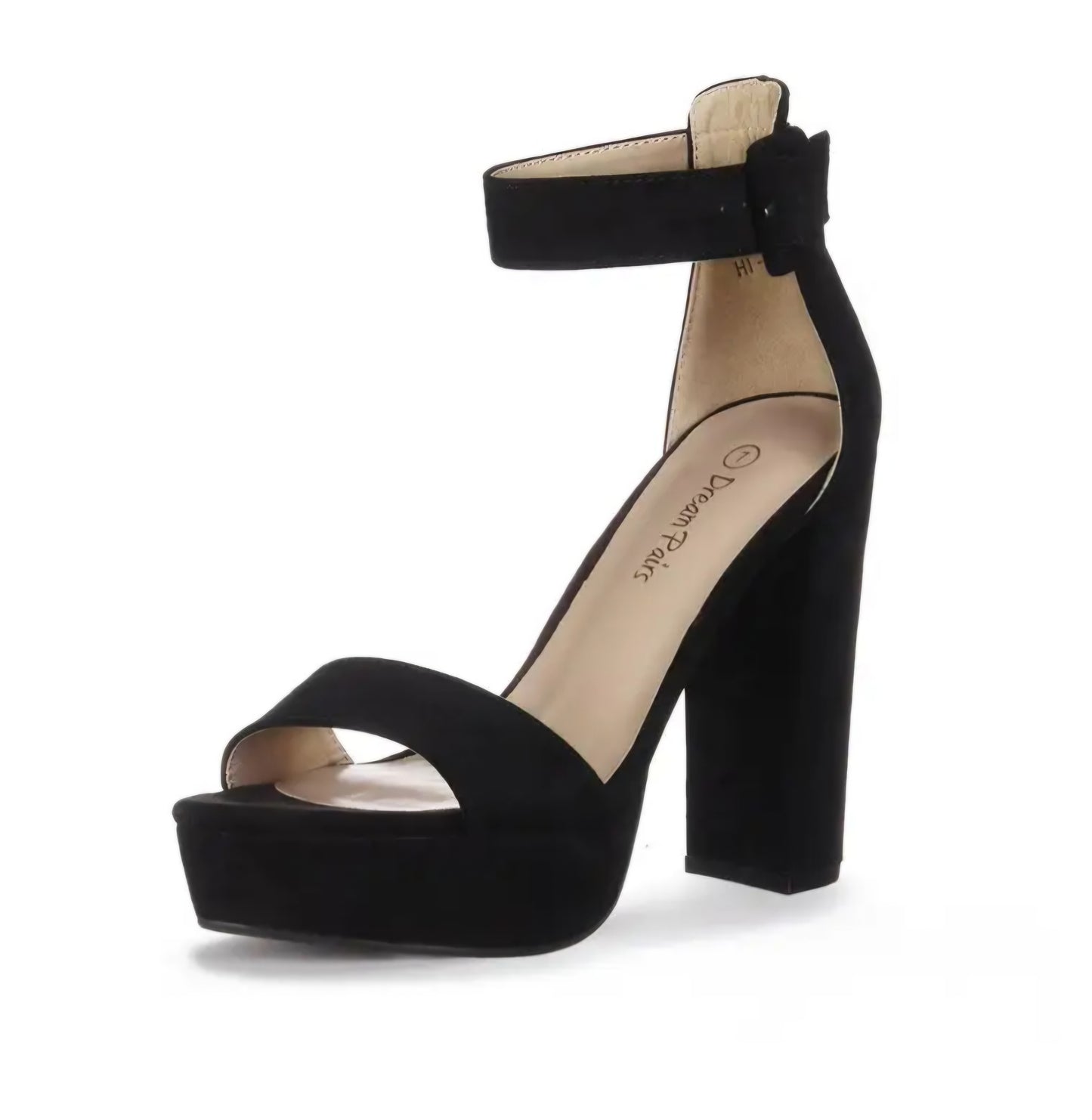 Open Toe Chunky High- Heel Platform Pump