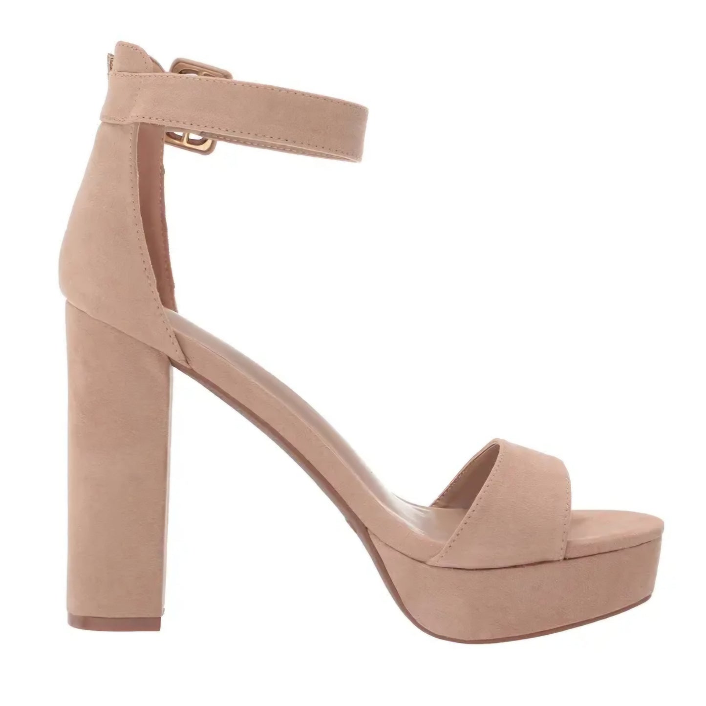 Open Toe Chunky High- Heel Platform Pump