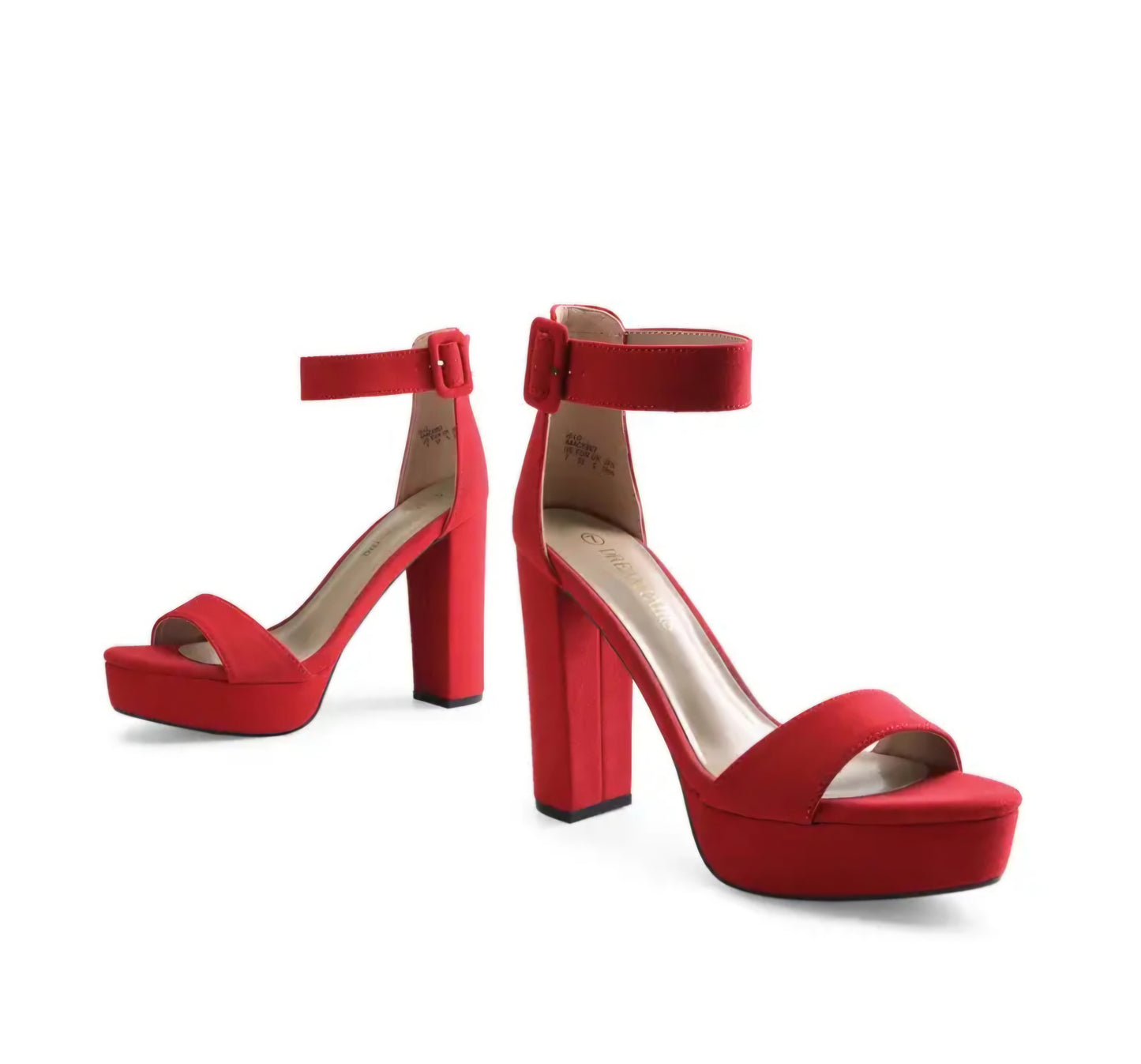 Open Toe Chunky High- Heel Platform Pump