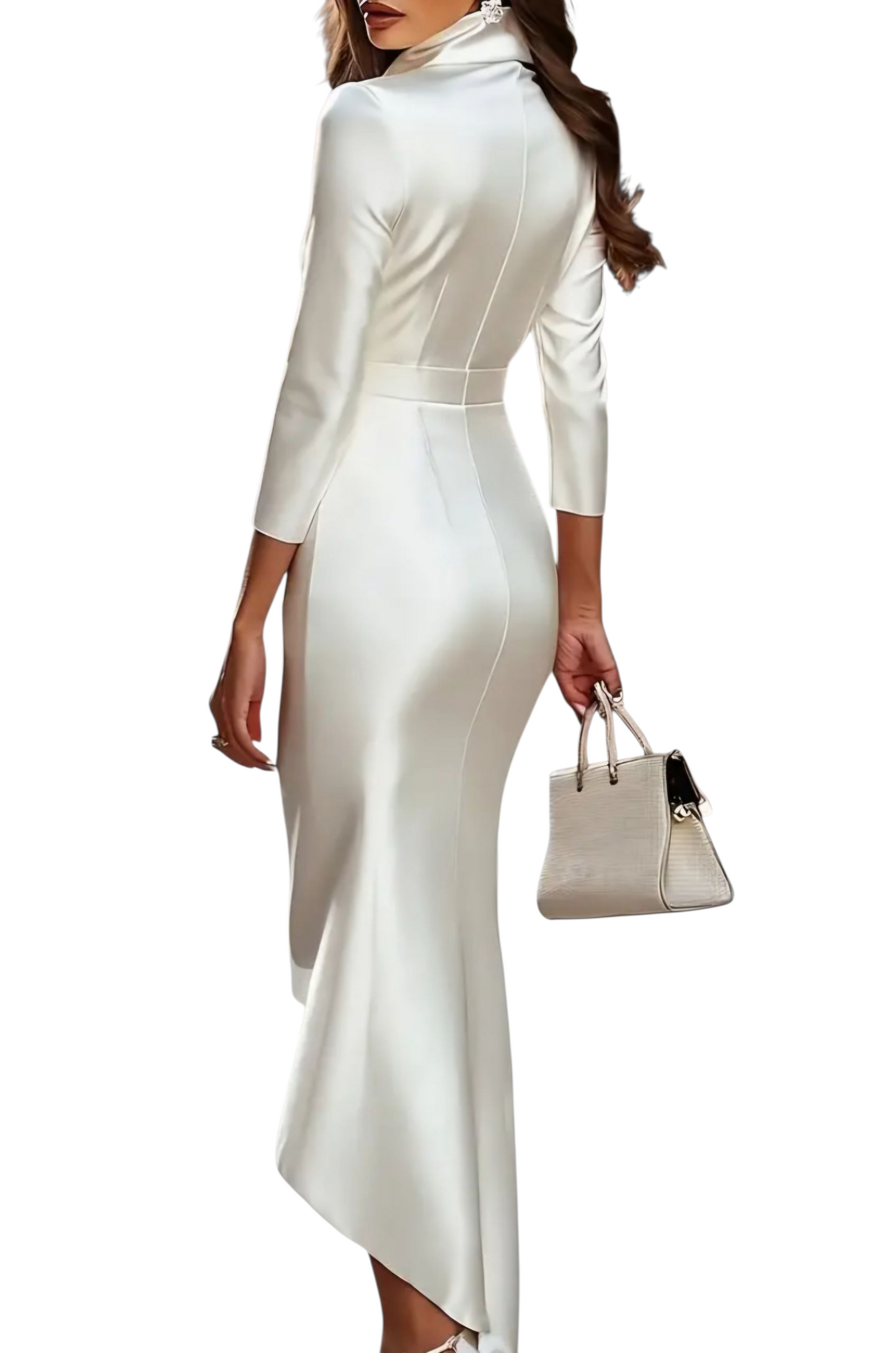 Elegant & Sexy Satin V-Neck Dress