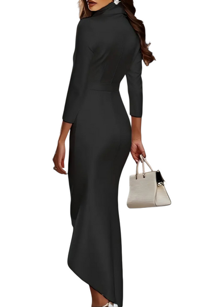 Elegant & Sexy Satin V-Neck Dress