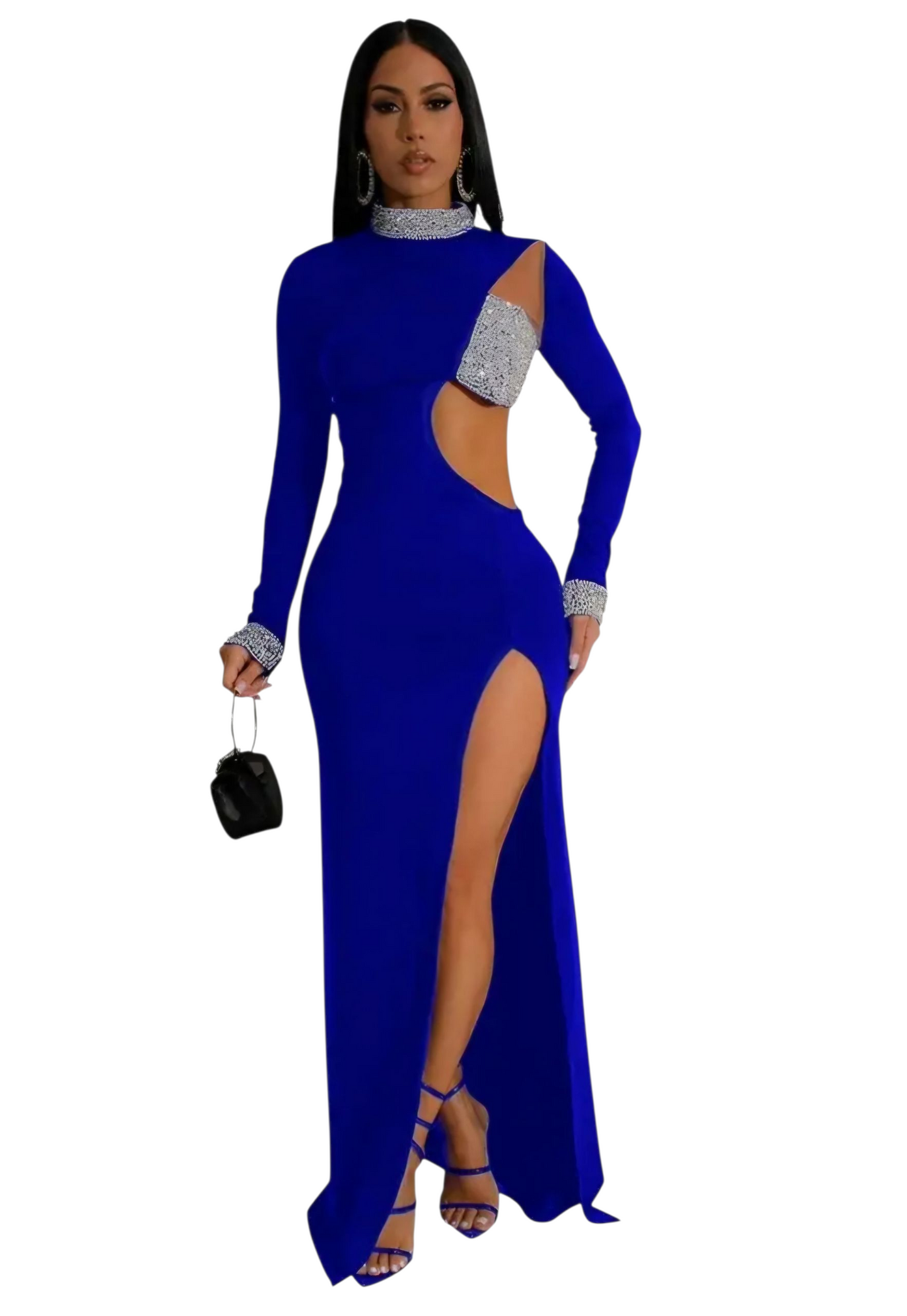 Elegant Cut-Out Mesh Mermaid Dress