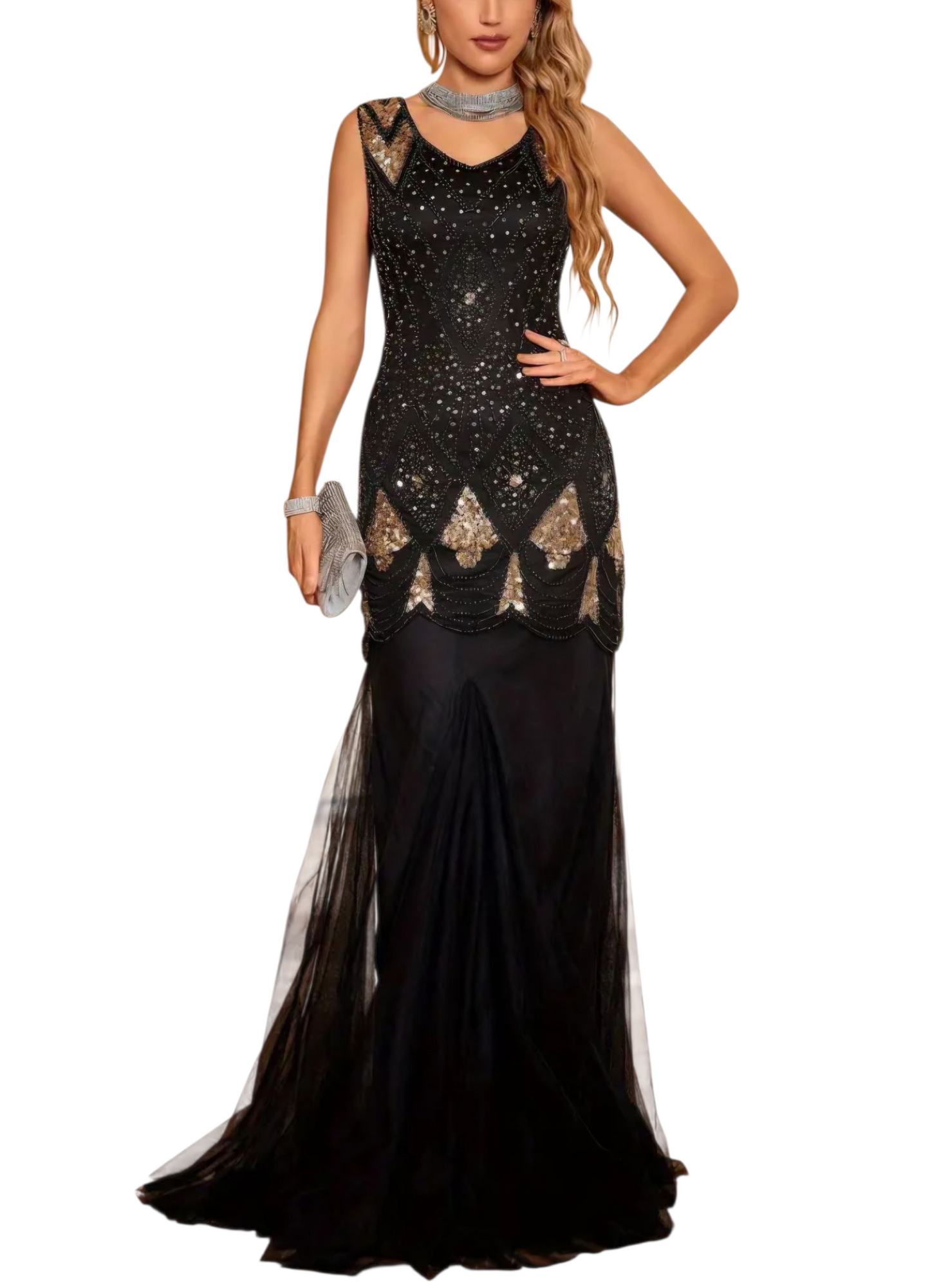 Elegant Sequin Mermaid Dress