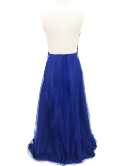 Deep V-Neck Hollow Back Bodycon Gown