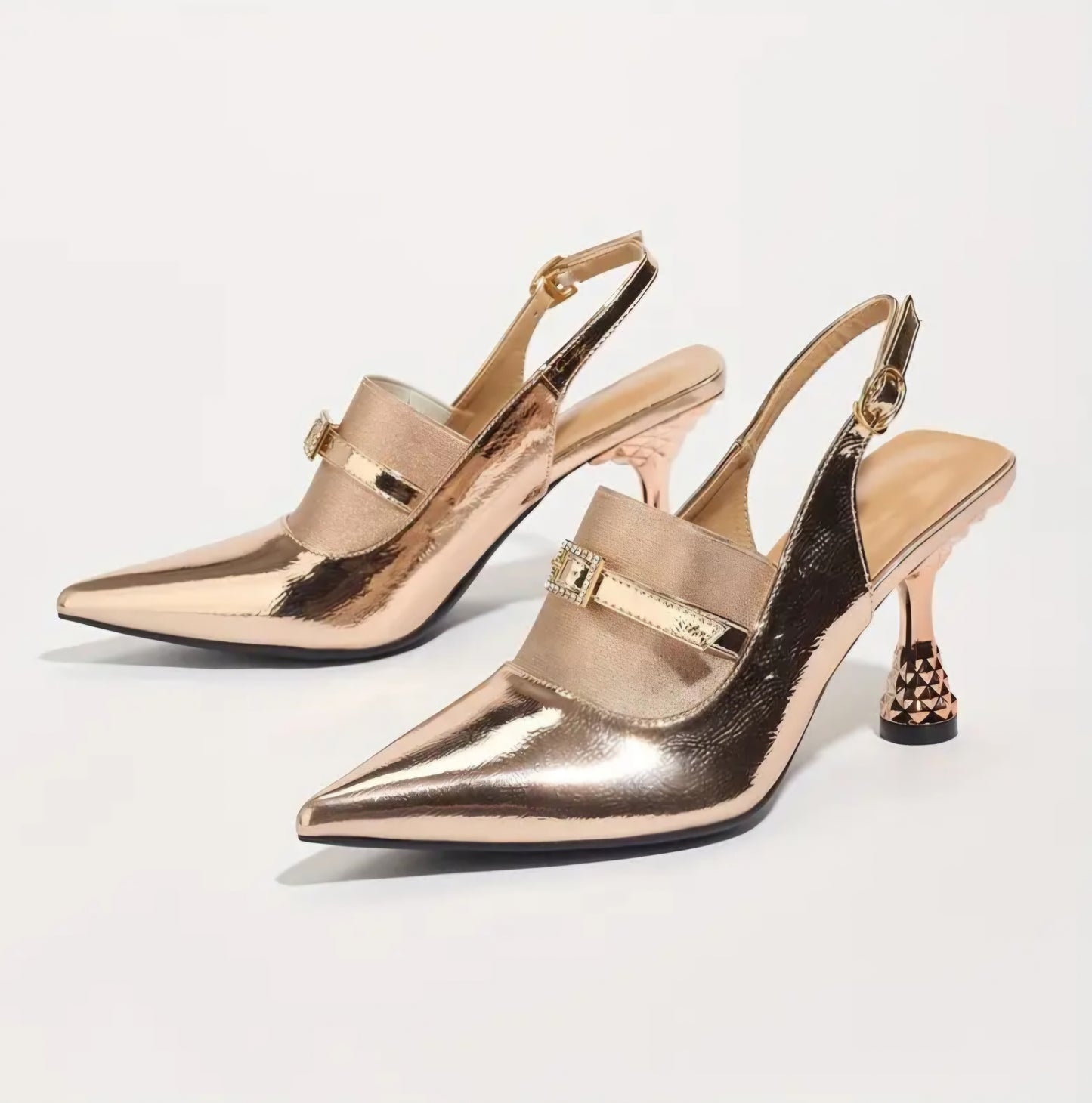 Elegant Pointy-Toe High Heels Ankle Strap