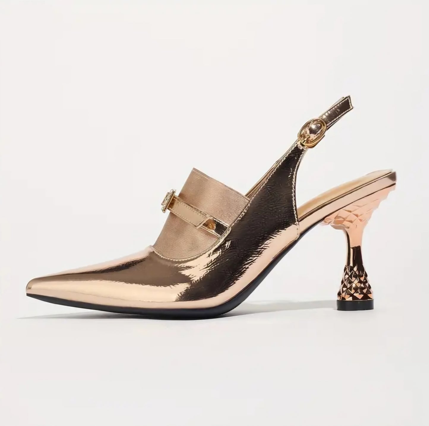 Elegant Pointy-Toe High Heels Ankle Strap