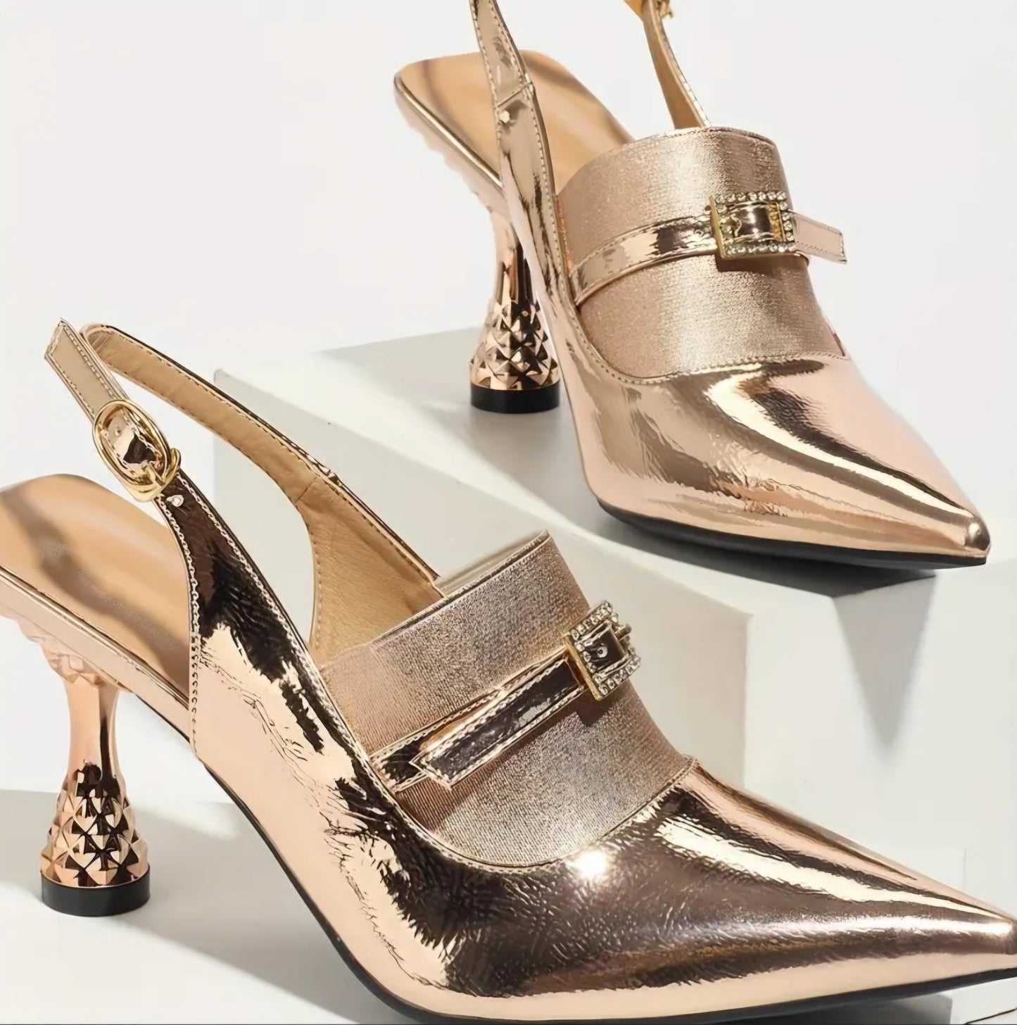 Elegant Pointy-Toe High Heels Ankle Strap