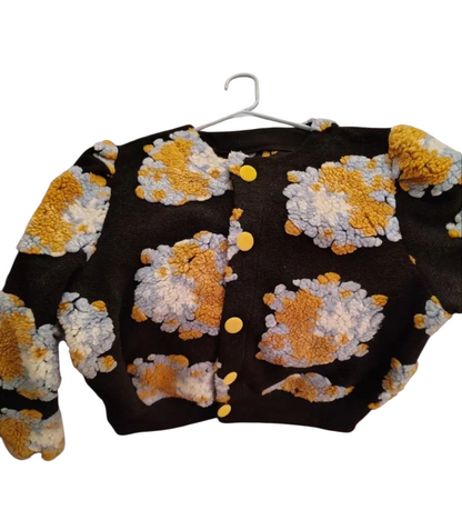 Elegant Floral Print Cardigan Jackets
