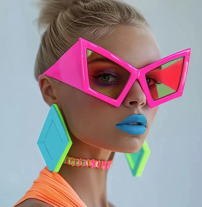Trendy Bold Futuristic Fashion Glasses