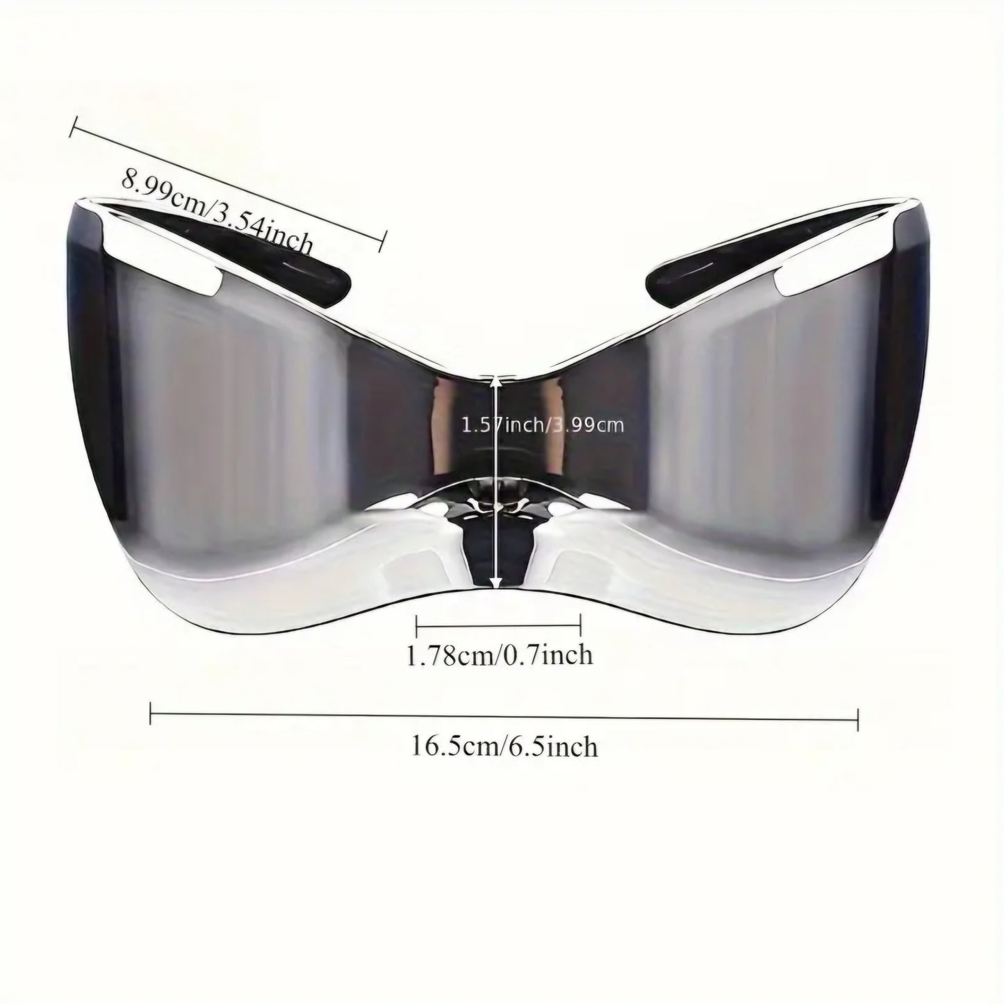 Unisex Trendy Oversized Futuristic Hip-Hop Glasses