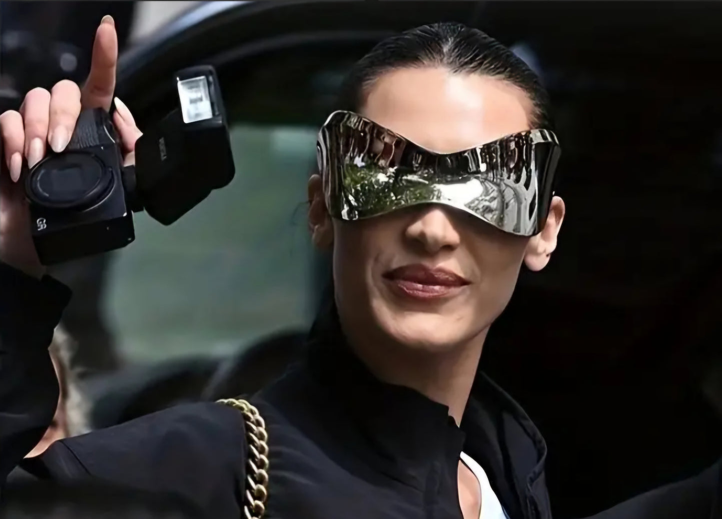 Unisex Trendy Oversized Futuristic Hip-Hop Glasses