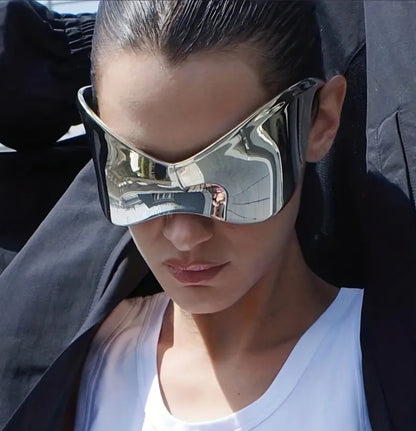 Unisex Trendy Oversized Futuristic Hip-Hop Glasses
