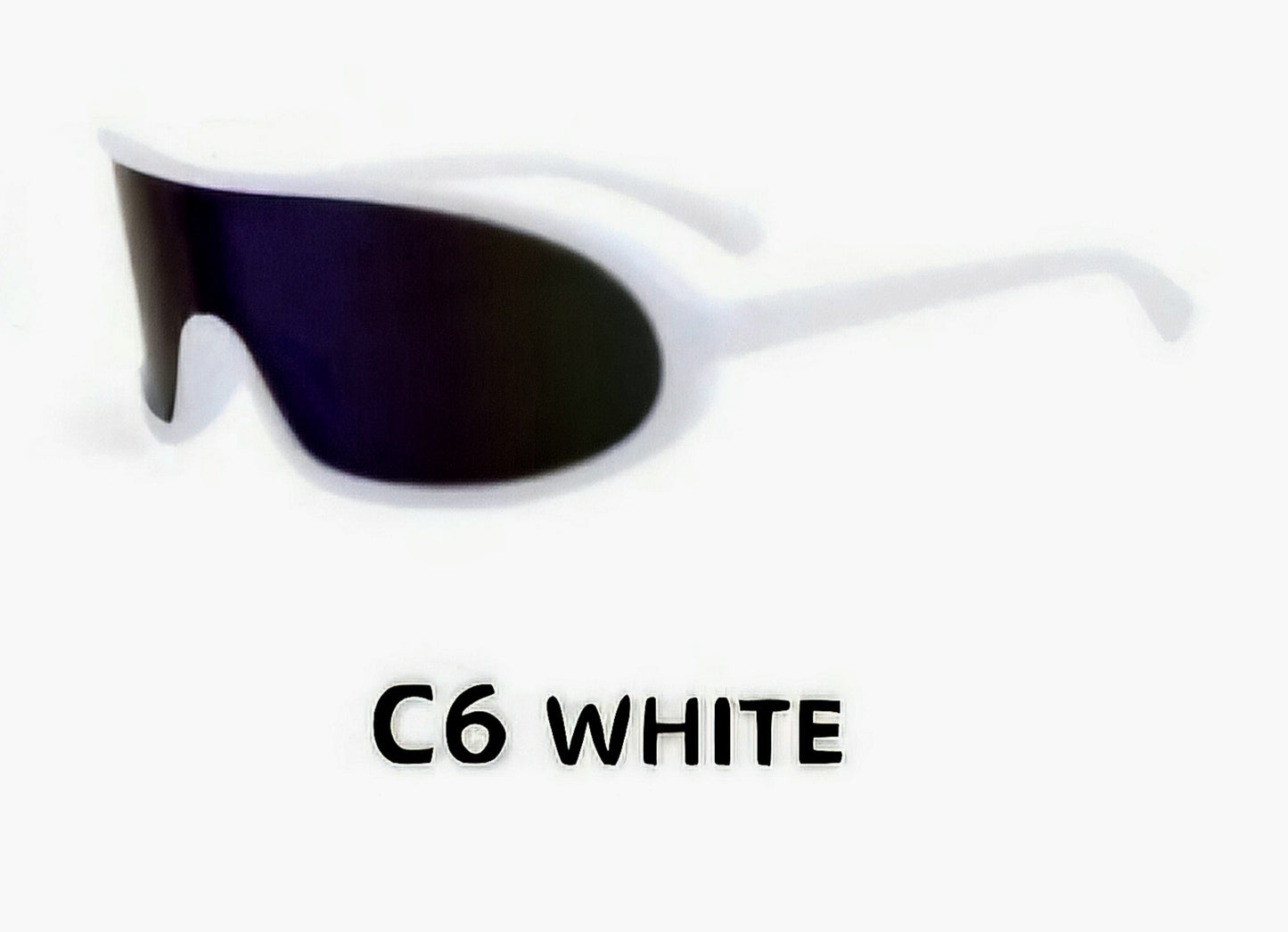 Futuristic Shield Punk Sports Sunglasses
