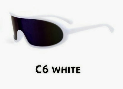 Futuristic Shield Punk Sports Sunglasses