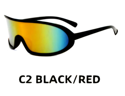 Futuristic Shield Punk Sports Sunglasses
