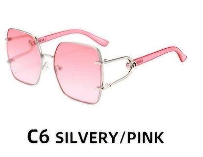 Vintage Oversized Butterfly Squared Sunglasses