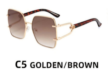 Vintage Oversized Butterfly Squared Sunglasses
